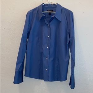 ANN TAYLOR Blue Button-down shirt
